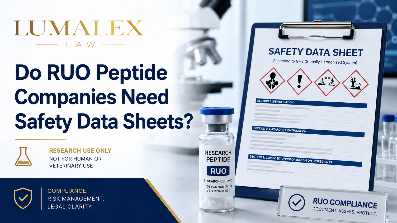 Do RUO Peptide Companies Need Safety Data Sheets?