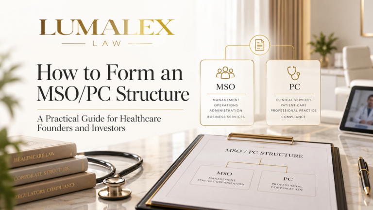 How to Form an MSO/PC Structure | LumaLex Law